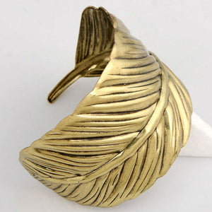 Vintage Boho Leaf Bangle