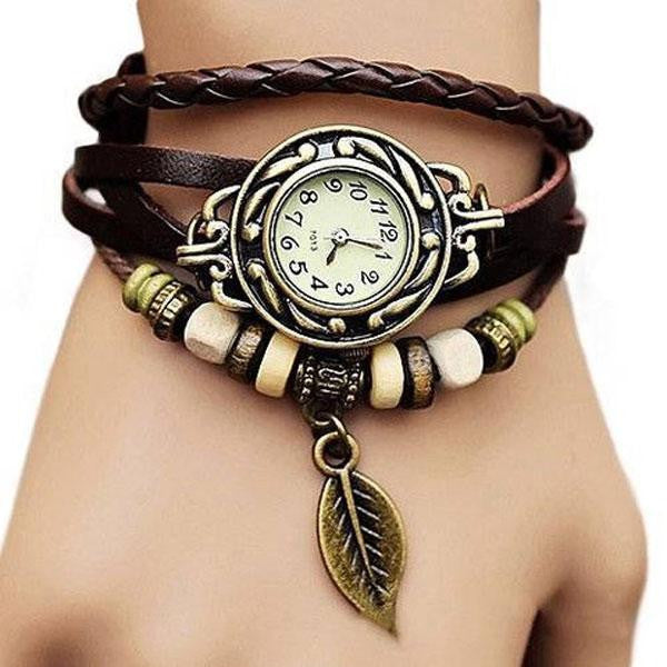 Leaf Vintage Wrap Watch